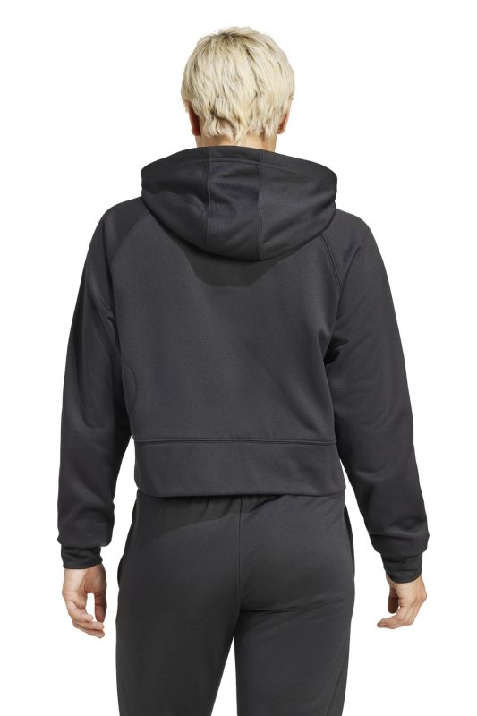 W GG FZ HD Black Women's Zippered Sweatshirt