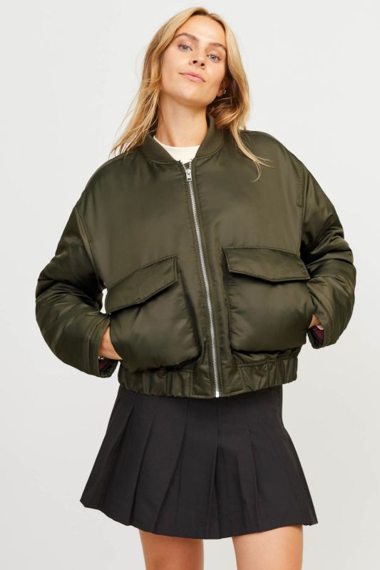 JXCAREN PADDED BOMBER OTW Khaki Women Jacket