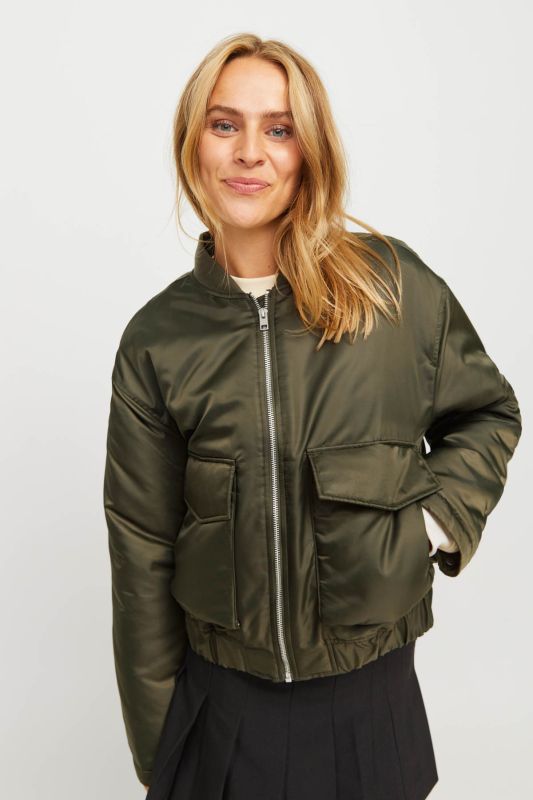 JXCAREN PADDED BOMBER OTW Khaki Women Jacket