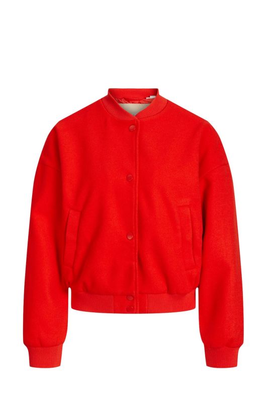 JXSARA BOMBER JACKET OTW Red Women Jacket