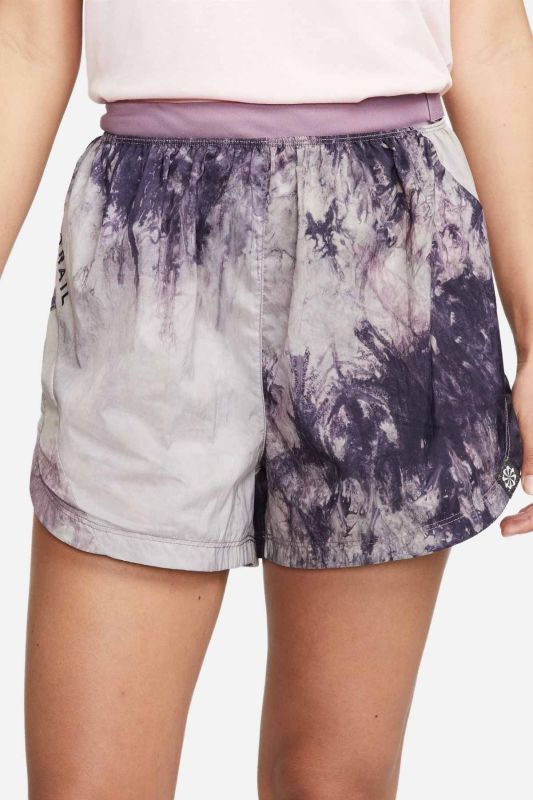 W NK TRAIL RPL MR 3У BR S Purple Women's Shorts