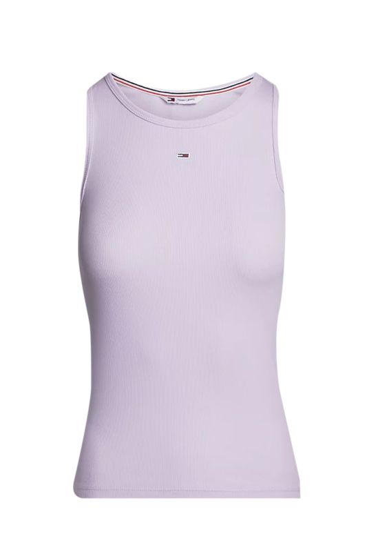 TJW ESSENTIAL RIB TANK Purple Women's Tank Top