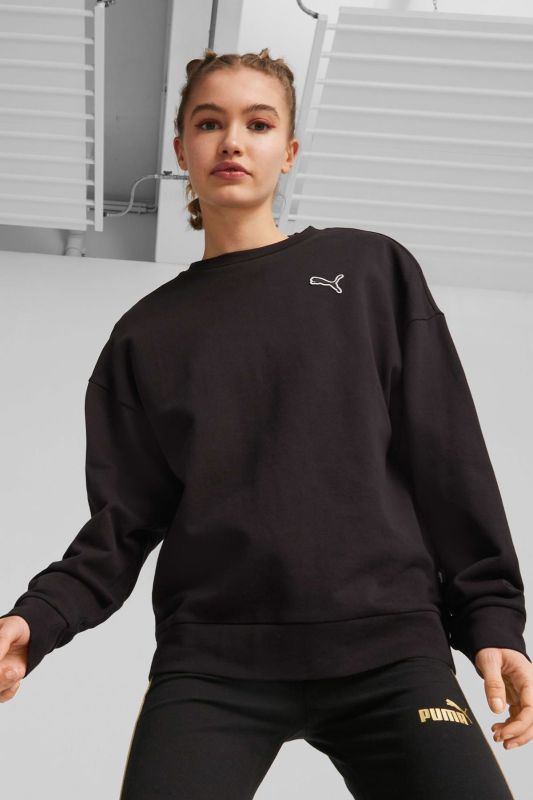 BETTER ESSENTIALS Crew TR Black Women's Sweatshirt