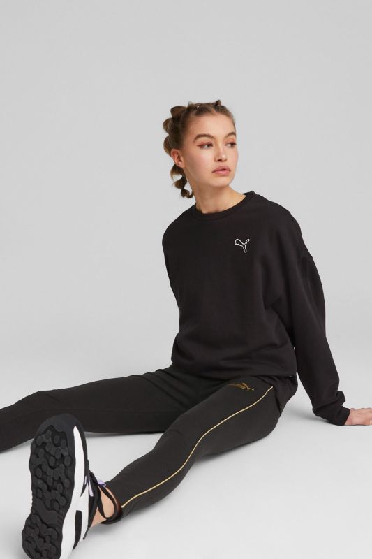 BETTER ESSENTIALS Crew TR Black Women's Sweatshirt