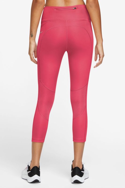 W NK DF FAST CROP Pink Women's Leggings