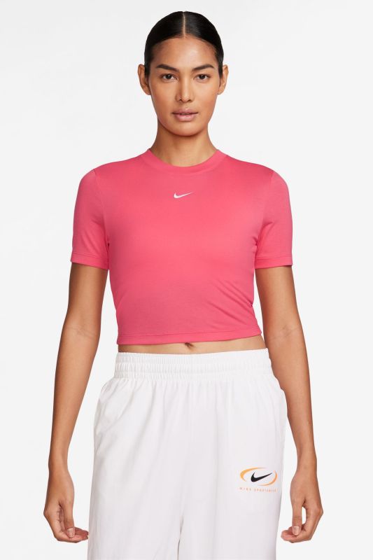 W NSW ESSNTL SLM CRP Pink Women's Short Sleeve T-Shirt