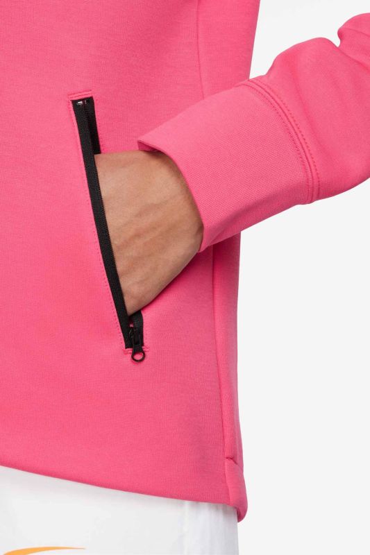 W NSW TCH FLC WR FZ HDY Pink Women's Zipper Sweatshirt