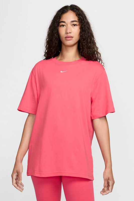 W NSW TEE ESSNTL LBR Pink Women's Short Sleeve T-Shirt