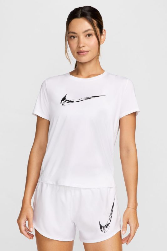 W NK ONE SWOOSH HBR DF SS White Women's Short Sleeve T-Shirt