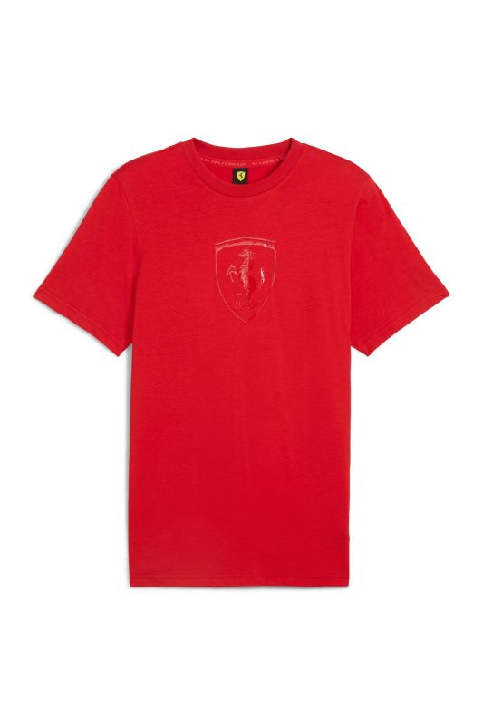 Ferrari Race Tonal Shield Red Unisex Short Sleeve T-Shirt