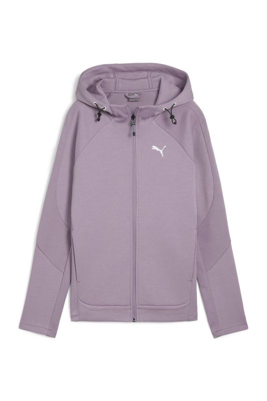 EVOSTRIPE Full-Zip Hoodie Purple Women Jacket