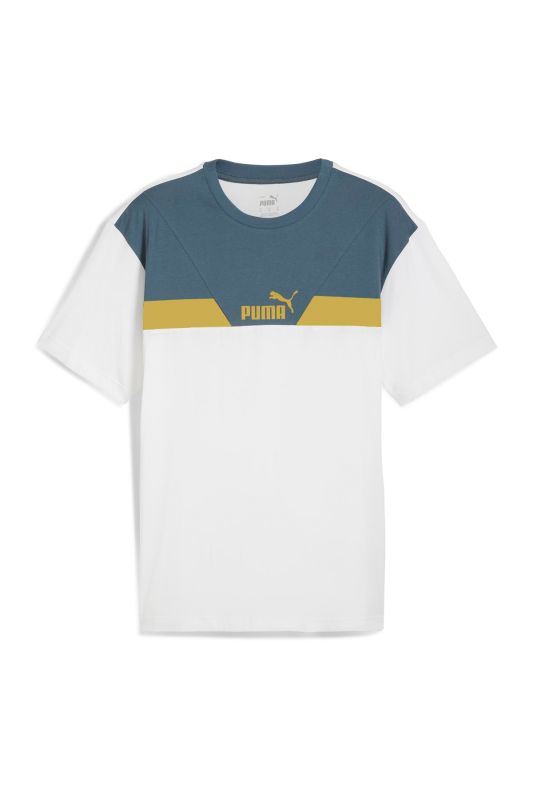 POWER Colorblock Tee White Unisex Short Sleeve T-Shirt