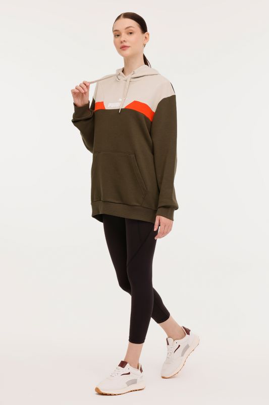 POWER Colorblock Hoo Green Unisex Sweatshirt