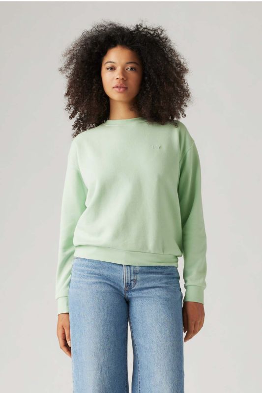 LEVI'S EVERYDAY SWEATSHIRT TR CA Green Women's Sweatshirt