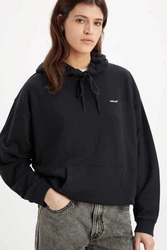 LEVI'S EVERYDAY HOODIE TR CAVIAR Black Women's Sweatshirt