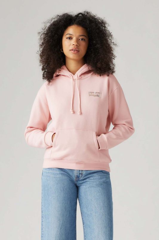 LEVI'S GRAPHIC EVERYDAY HOODIET Pink Women's Sweatshirt