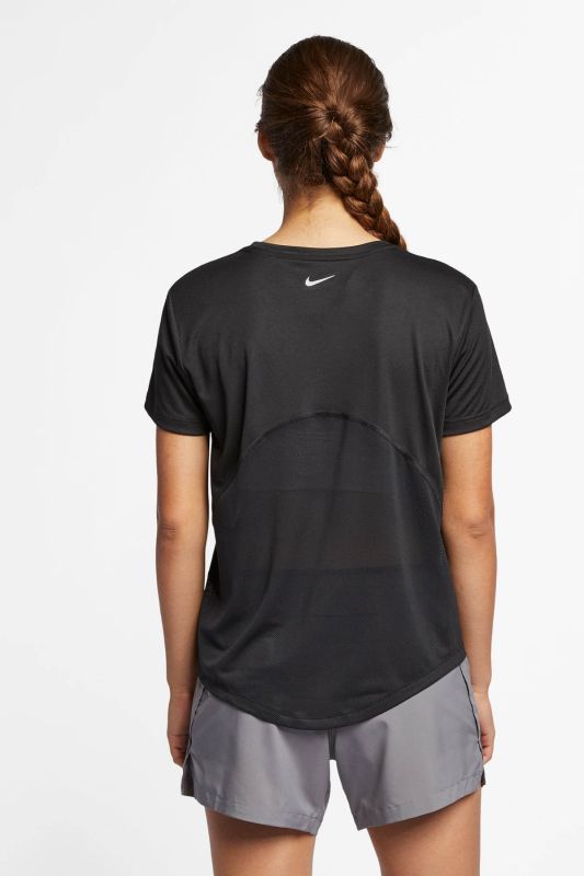 W NK MILER TOP SS Black Women's Short Sleeve T-Shirt