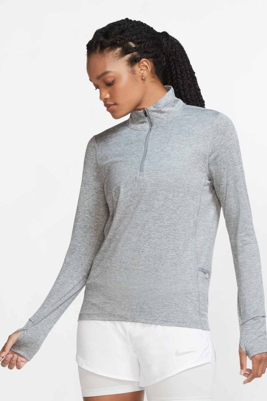 W NK DF ELEMENT TOP HZ GRI Women's Sweatshirt