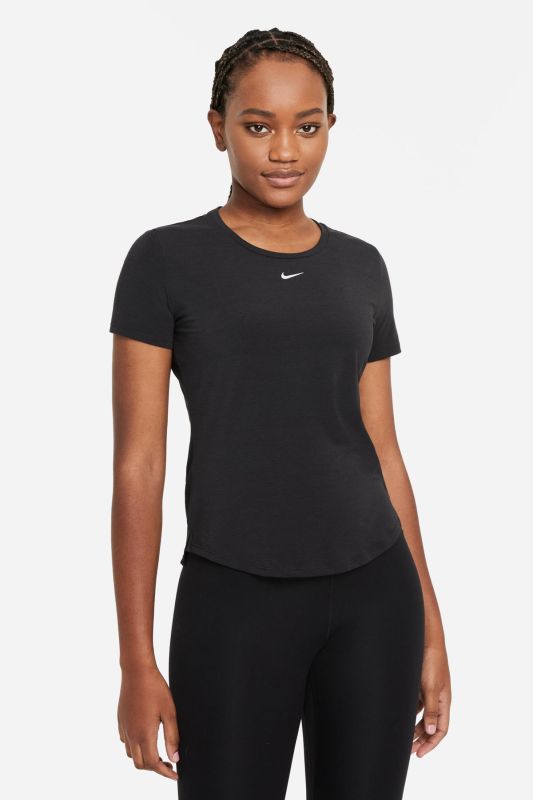 W NK ONE LUXE DF SS STD T Black Women's Short Sleeve T-Shirt