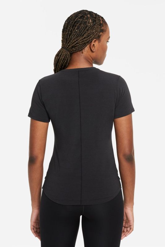 W NK ONE LUXE DF SS STD T Black Women's Short Sleeve T-Shirt