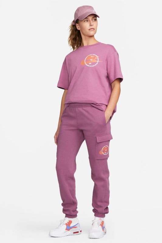 W NSW FLC CARGO PANT SU G Purple Women's Pants