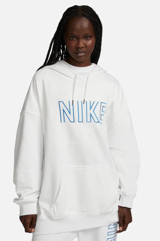 W NSW FT OS FLC PO HOODIE White Women's Sweatshirt