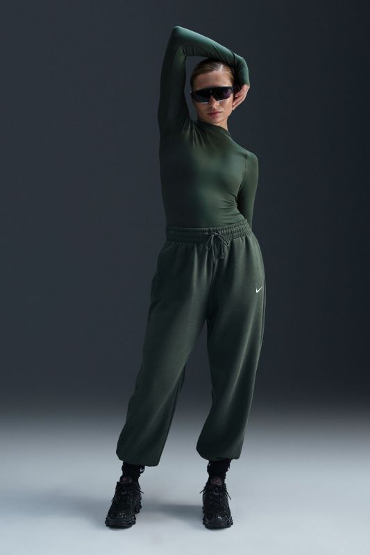 W NK MILER TOP SS Green Women's Pants