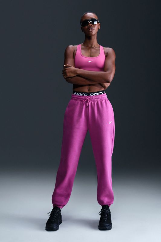 W NK MILER TOP SS Purple Women's Pants