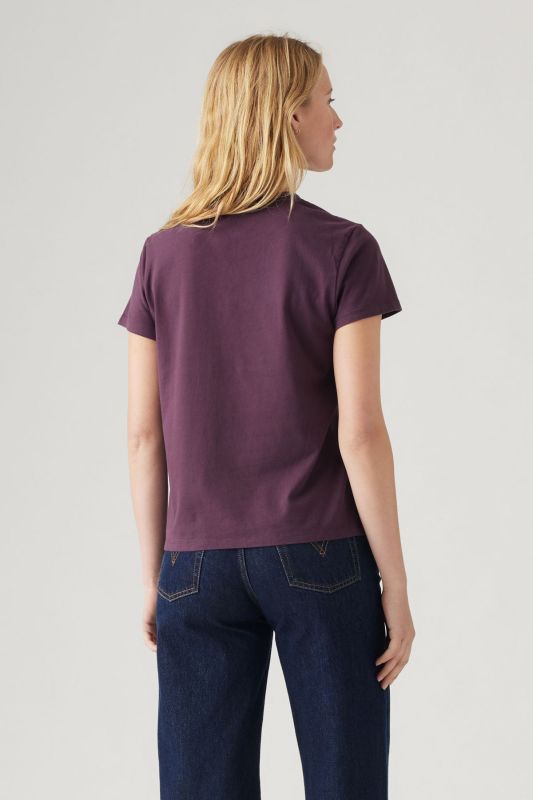 LEVI'S Non Graphic Tees Purple Women's Short Sleeve T-Shirt