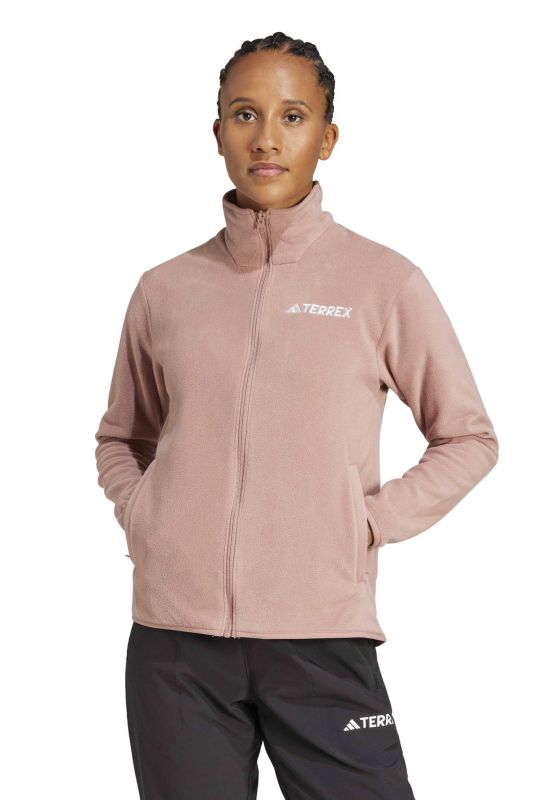 W MT ESS FZ FL WARCL Powder Women's Zippered Sweatshirt