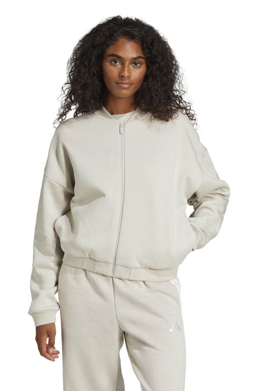 W SL+ FL BOMBER GRAY Women's Zipper Sweatshirt