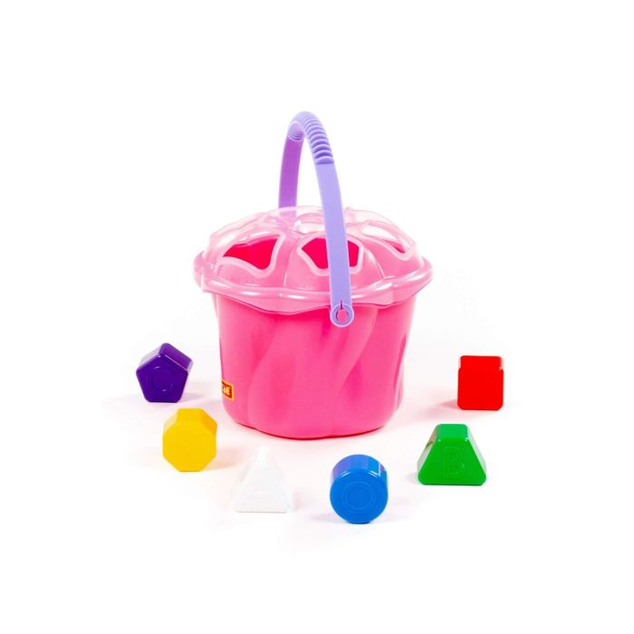 323095 Polesie Developmental toy Bucket Surprise (6 elements) (blue) (in a net)