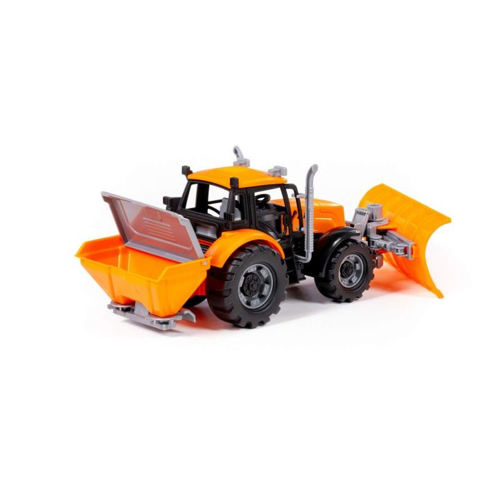 323097 Polesie Tractor Progress with a shovel-burner inertial (orange) (in the box)