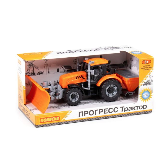 323097 Polesie Tractor Progress with a shovel-burner inertial (orange) (in the box)