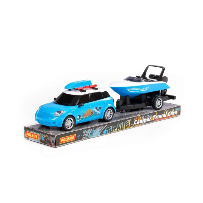 323111 Polesie Car Tourne with a trailer (in a tray)