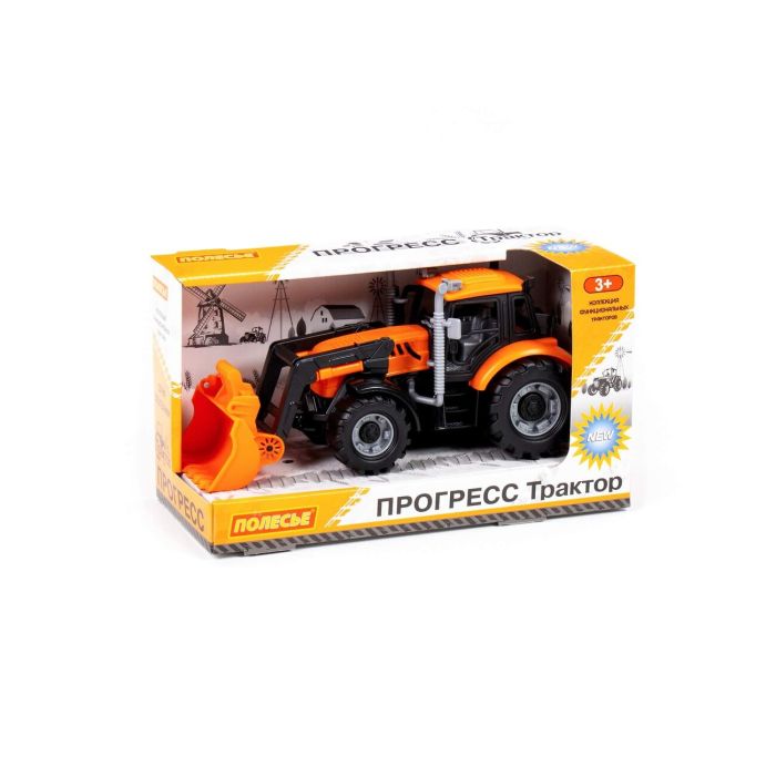 323122 Polesie Excavator-loader Progress inertial (orange) (in the box)