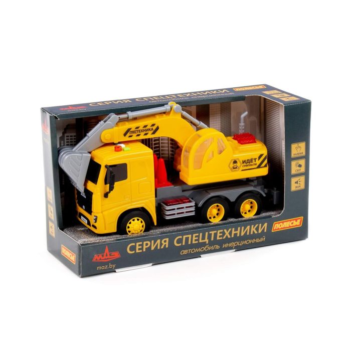 323154 Polesie MAZ, container-car inertial (with light and sound) (in a box)