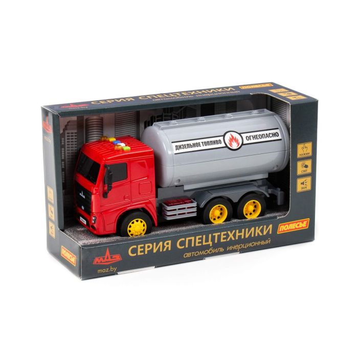 323156 Polesie MAZ, dump truck inertial (with light and sound) (in a box)