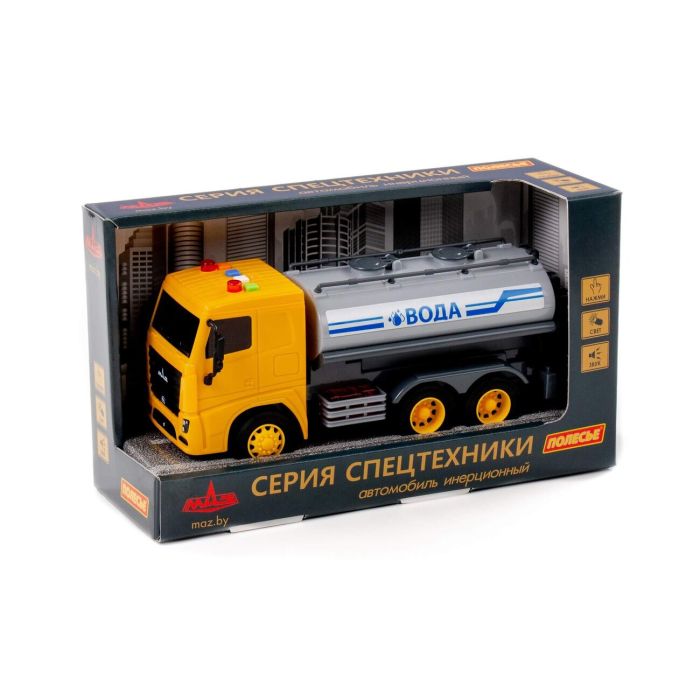 323159 Polesie MAZ, inertial crane car (with light and sound) (in a box)