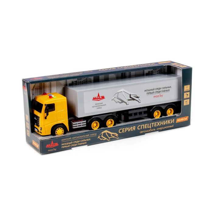 323162 Polesie MAZ, truck with trailer inertial (with light and sound) (in the box)