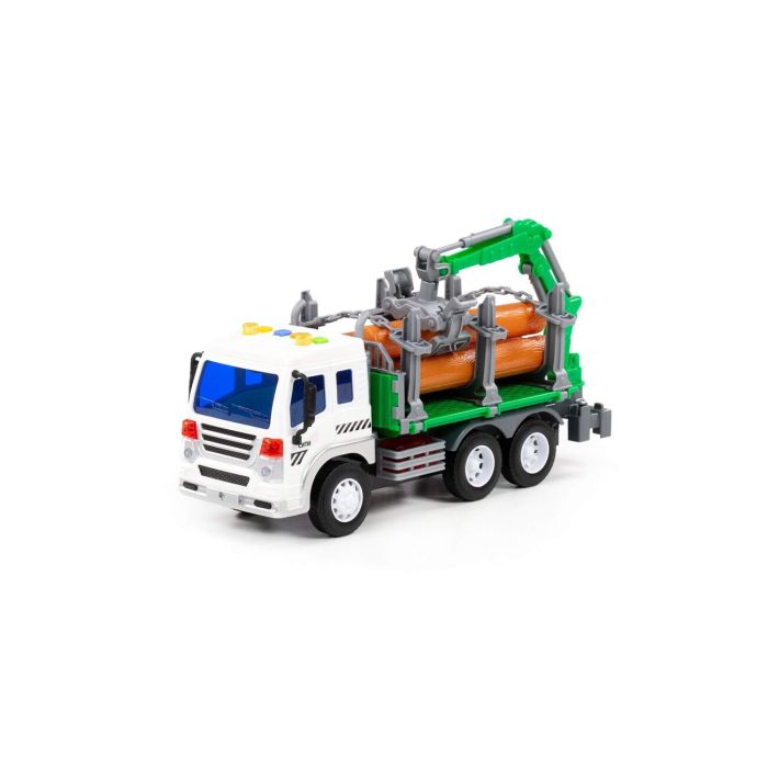 323230 Polesie City, inertial forest truck (with light and sound) (blue) (in a box)