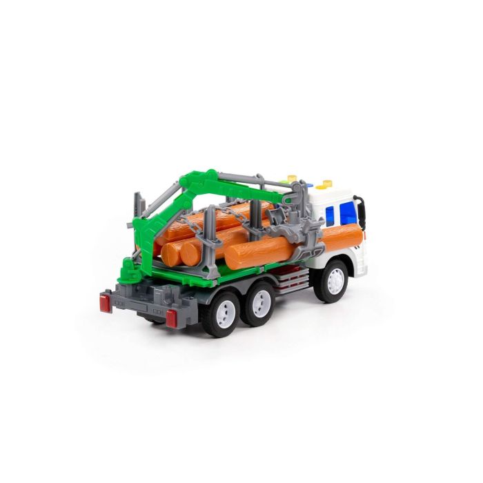 323230 Polesie City, inertial forest truck (with light and sound) (blue) (in a box)