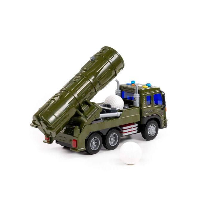 323232 Polesie City, inertial forest truck with trailer (with light and sound) (green) (in a box)