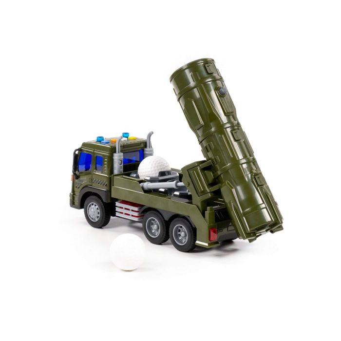 323232 Polesie City, inertial forest truck with trailer (with light and sound) (green) (in a box)