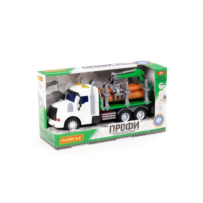 323252 Polesie Profi, inertial forest truck (with light and sound) (blue) (in a box)