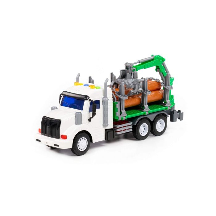 323252 Polesie Profi, inertial forest truck (with light and sound) (blue) (in a box)