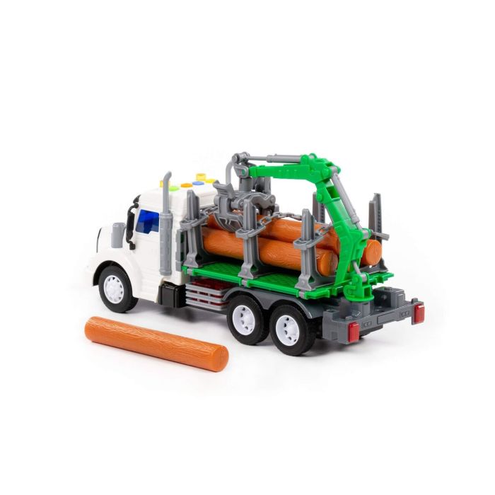 323252 Polesie Profi, inertial forest truck (with light and sound) (blue) (in a box)