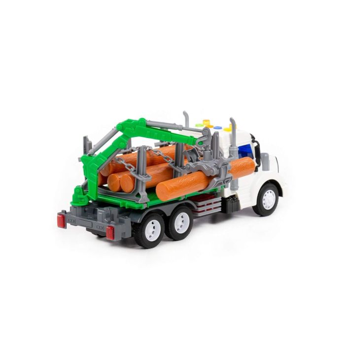 323252 Polesie Profi, inertial forest truck (with light and sound) (blue) (in a box)