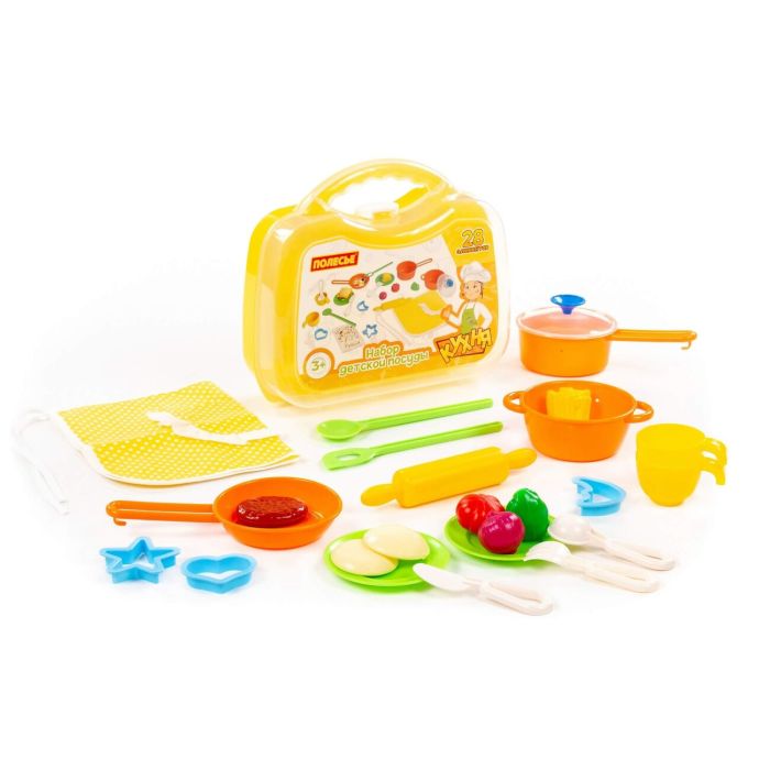 323262 Polesie Set of children's dishes (20 elements) (in a small suitcase)