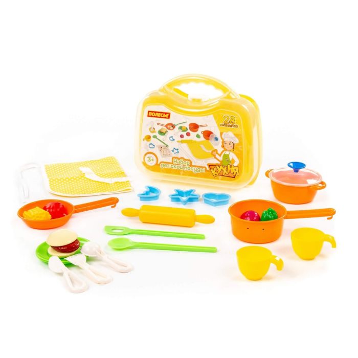 323262 Polesie Set of children's dishes (20 elements) (in a small suitcase)